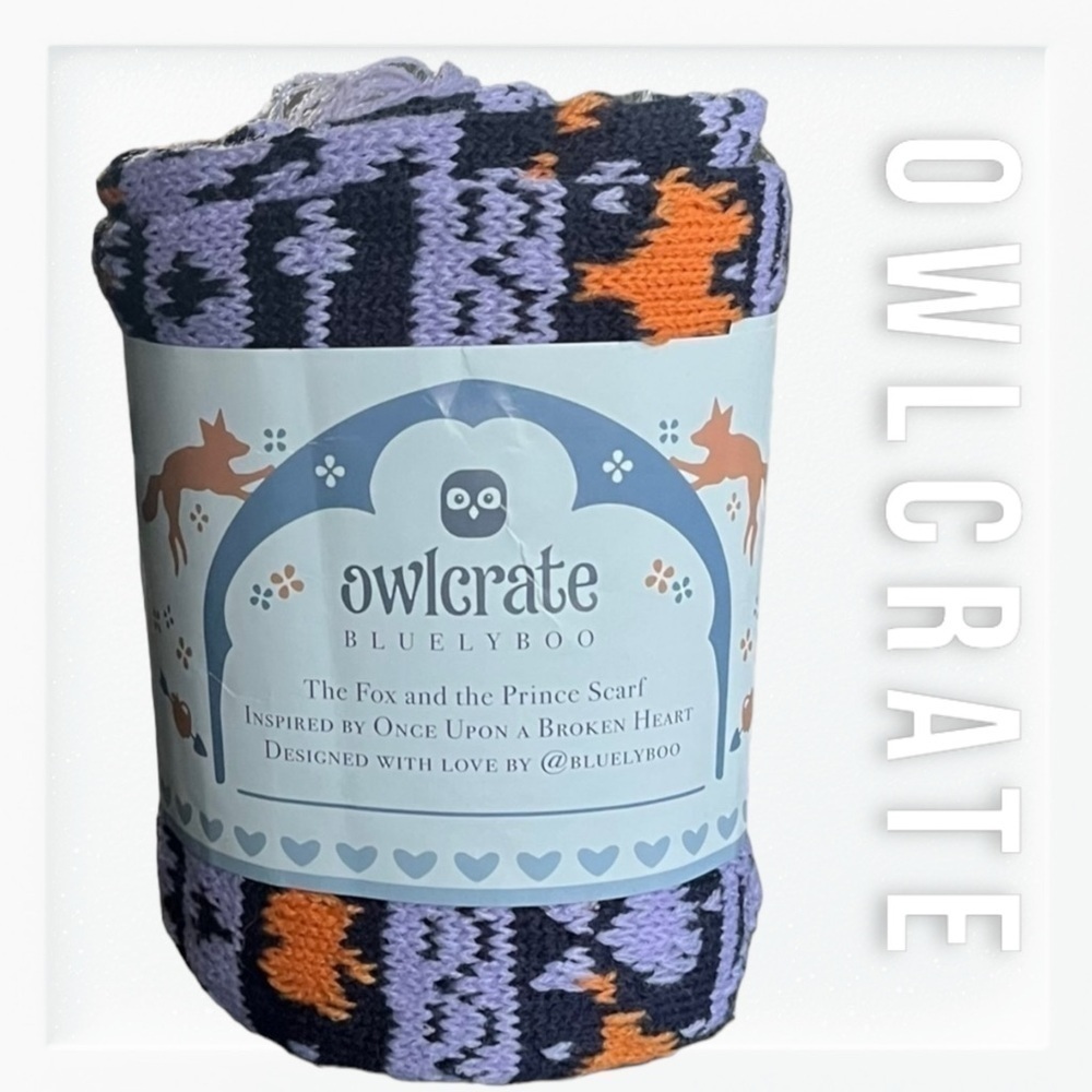 NWT Owlcrate The Fox and the Prince Print Scarf sz OS